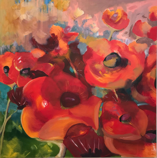 Poppies in the Wind